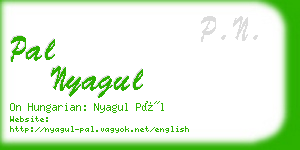 pal nyagul business card